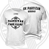 OKP dečija bela majica OK Partizan 2502